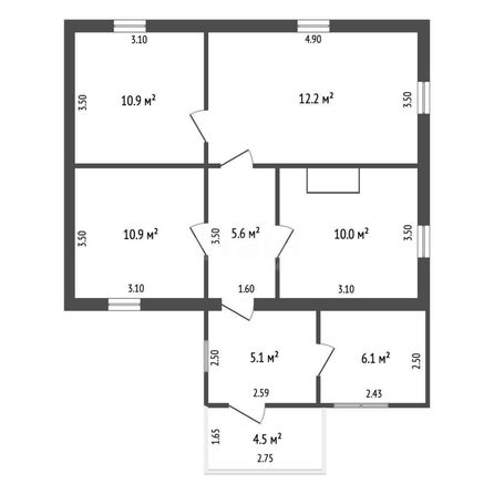 
  Продается дом, 65.8 м², поселок Камышловский
. Фото 5.