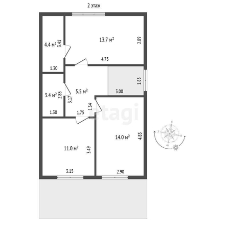 
  Продается дом, 135 м², Омск
. Фото 4.