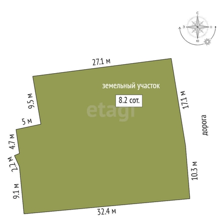 
  Продается земельный участок, 8.2 соток, Омск
. Фото 5.