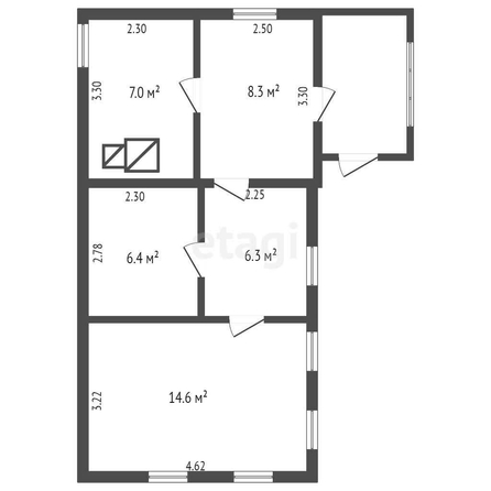 
  Продается дом, 42.6 м², Омск
. Фото 4.
