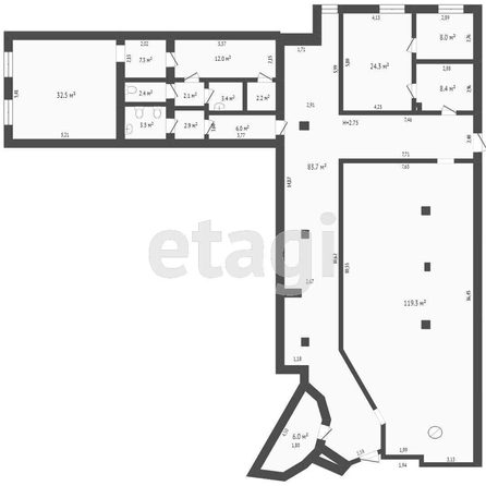 
  Сдается офис, 272.2 м², Военная 1-я ул, д. 7к2
. Фото 5.
