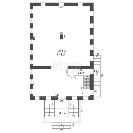 
  Сдается универсальное помещение, 170 м², Герцена ул, д. 16
. Фото 5.