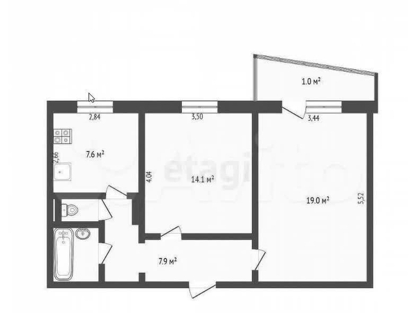 
  Продается универсальное помещение, 51.4 м², Ядринцева ул, д. 24
. Фото 5.