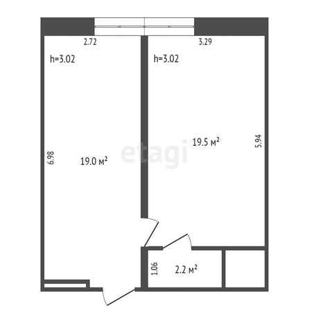 
  Продается офис, 43.2 м², 20 лет РККА ул, д. 298
. Фото 5.
