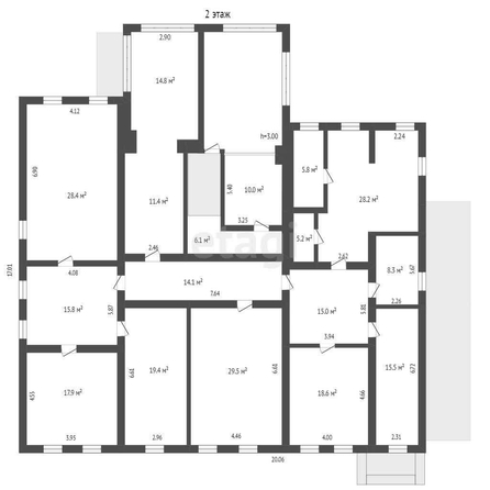 
  Продается офис, 601 м², Рабиновича ул, д. 77
. Фото 4.
