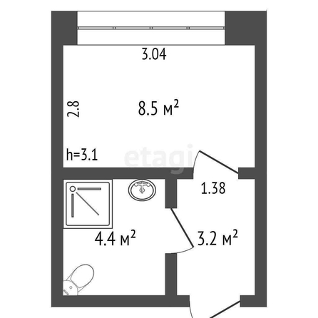 
  Продается офис, 16.1 м², 10 лет Октября ул, д. 203В
. Фото 5.