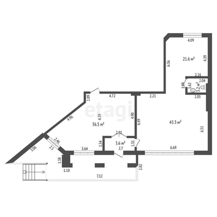 
  Продается универсальное помещение, 108.2 м², Конева ул, д. 6
. Фото 5.