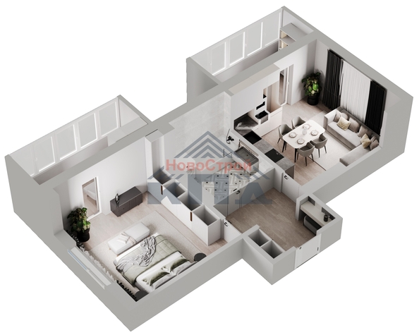 
  Продается 1-комн. квартира, 57 м², ЖК Регата
. Фото 2.