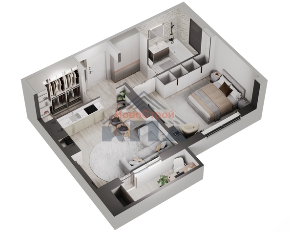 
  Продается 1-комн. квартира, 50.94 м², ЖК Регата
. Фото 2.