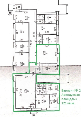
  Сдается универсальное помещение, 121 м², Октябрьская ул, д. 124
. Фото 16.