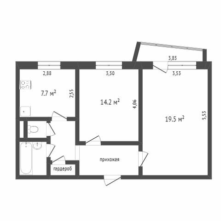 
  Продается 2-комн. квартира, 52 м², Володарского ул, д. 120
. Фото 5.