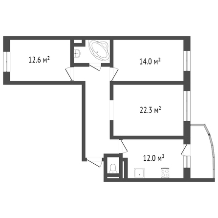 
  Продается 3-комн. квартира, 80.9 м², Транссибирская ул, д. 6к1
. Фото 5.