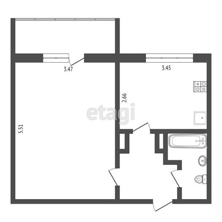 
  Продается 1-комн. квартира, 36.6 м², Амурская 21-я ул, д. 37
. Фото 5.