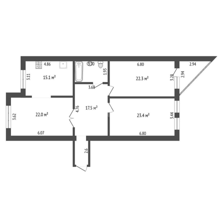 
  Продается 3-комн. квартира, 112.1 м², 25 лет Октября ул, д. 11
. Фото 5.