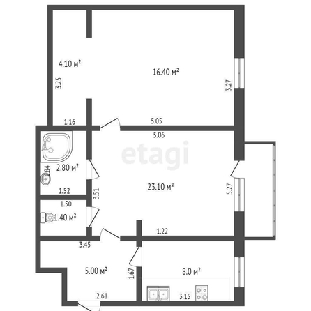 
  Продается 2-комн. квартира, 55.5 м², Орджоникидзе ул, д. 16
. Фото 5.