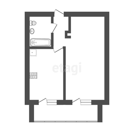 
  Продается 1-комн. квартира, 43.5 м², ЖК Дом на Яковлева
. Фото 5.