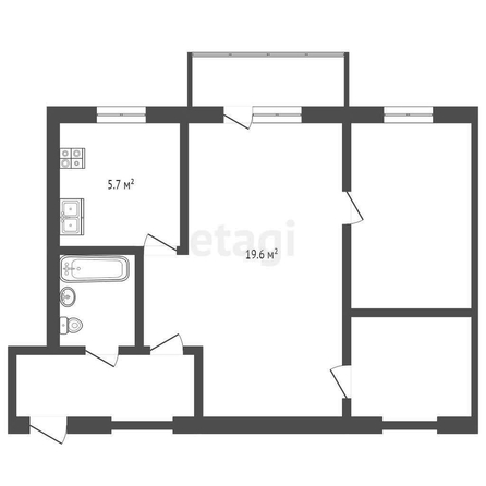 
  Продается 3-комн. квартира, 45.6 м², Линия 27-я ул, д. 43
. Фото 5.