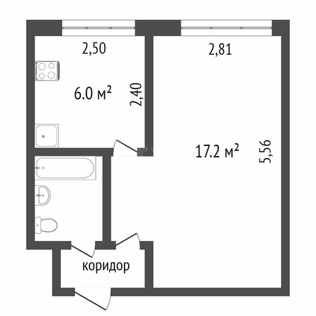 
  Продается 1-комн. квартира, 33 м², 1-ой красной звезды, д. 63
. Фото 5.