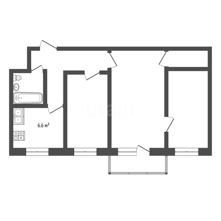 
  Продается 3-комн. квартира, 59.3 м², Промышленная 1-я ул, д. 2
. Фото 5.