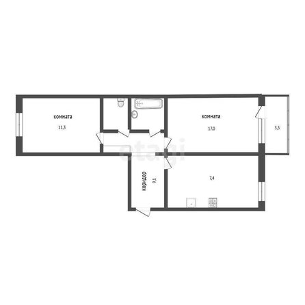 
  Продается 2-комн. квартира, 51 м², Северная 26-я ул, д. 19
. Фото 5.