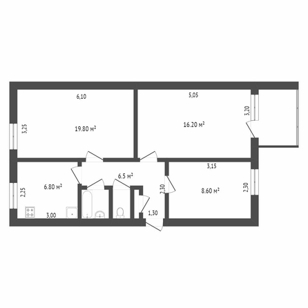 
  Продается 3-комн. квартира, 63 м², Кучерявенко ул, д. 8
. Фото 5.