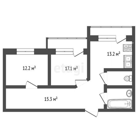 
  Продается 2-комн. квартира, 64.9 м², Конева ул, д. 8
. Фото 5.