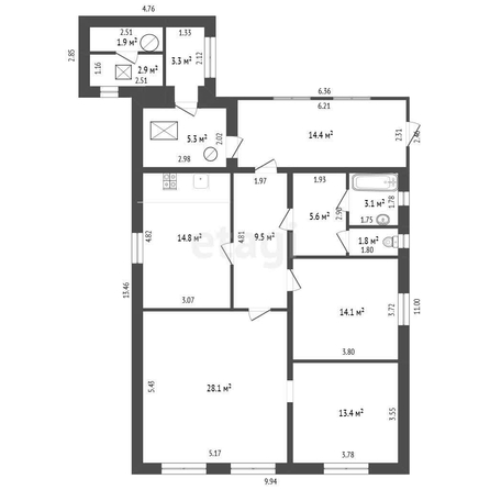 
  Продается дом, 103.8 м², село Иртыш
. Фото 5.