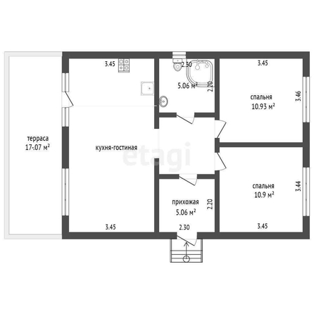 
  Продается дом, 82 м², микрорайон Омский
. Фото 5.