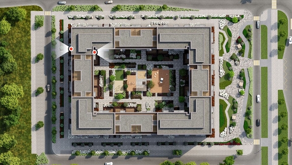 
  Продается 2-комн. квартира, 71.04 м², ЖК Кварталы Драверта, дом 3
. Фото 2.