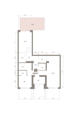 
  Продается 2-комн. квартира 108.95 м², в ЖК Кварталы Драверта, дом 3. Фото 1.