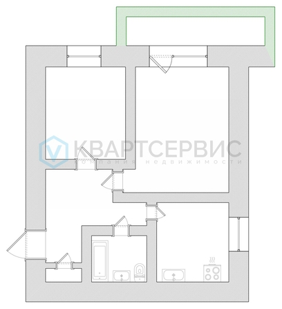 
  Продается 2-комн. квартира 40.8 м². Фото 15.
