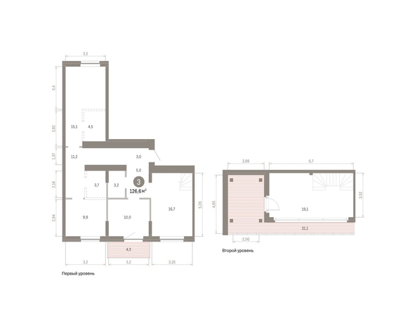 
  Продается 3-комн. квартира 126.63 м², в ЖК Кварталы Драверта, дом 3. Фото 1.