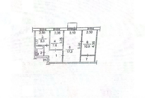 
   Продам 3-комнатную, 54.9 м², Кулагина ул, 9

. Фото 14.