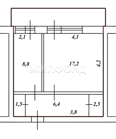 
   Продам 1-комнатную, 36.4 м², Октябрьская ул, 15

. Фото 16.