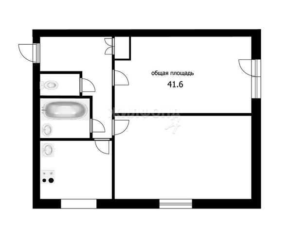 
   Продам 2-комнатную, 41.6 м², Новая ул, 11

. Фото 11.