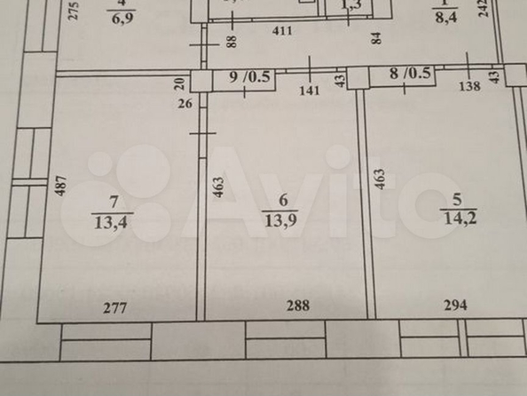 
  Продается 3-комн. квартира, 65 м², Ленина ул, д. 32
. Фото 1.