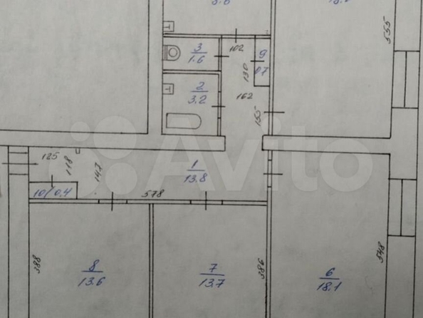 
  Продается 4-комн. квартира, 92.5 м², Калинина ул, д. 27
. Фото 13.