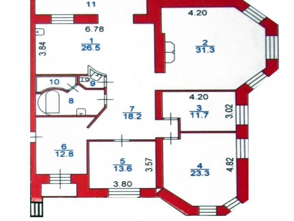
  Продается 4-комн. квартира, 158.4 м², Никитина ул, д. 19
. Фото 40.