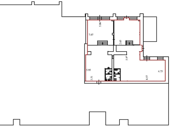 
   Продам помещение свободного назначения, 308.8 м², Академический пр-кт, 17

. Фото 4.