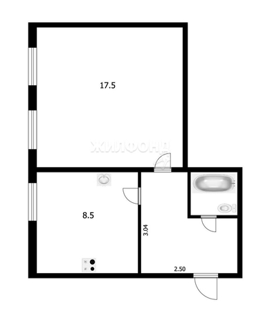 
   Продам 1-комнатную, 33.4 м², Пушкина ул, 54

. Фото 11.