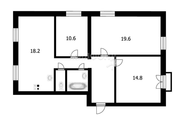 
   Продам 4-комнатную, 79 м², Учебная ул, 42

. Фото 14.