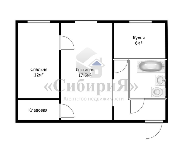 
   Продам 2-комнатную, 42 м², Котовского ул, 8

. Фото 2.