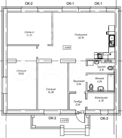 
   Продам дом, 110.6 м², Кисловка

. Фото 10.