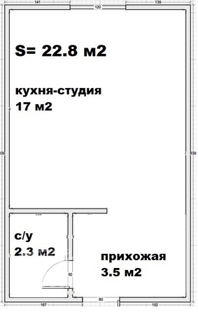 
   Продам студию, 22.8 м², Новостройка ул, 19Б/2

. Фото 9.