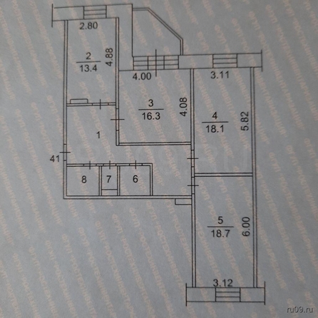 
  Продается 3-комн. квартира, 97 м², Интернационалистов ул, д. 8/2
. Фото 9.