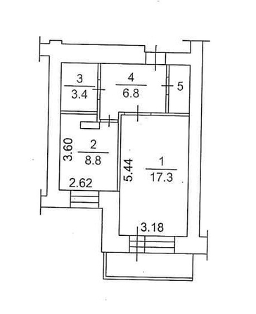 
  Сдам в аренду 1-комнатную квартиру, 38.4 м², Томск

. Фото 8.