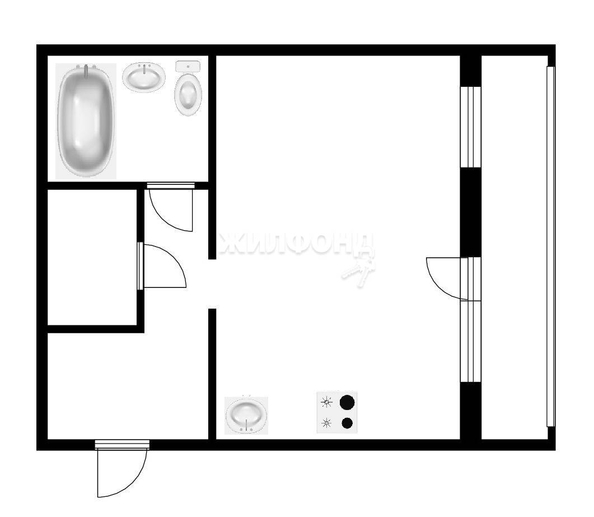 
   Продам 1-комнатную, 38.3 м², Исаака Левитана, 5

. Фото 17.