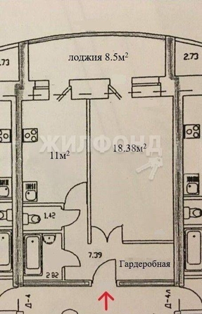 
   Продам 1-комнатную, 48.8 м², Федора Лыткина ул, 26

. Фото 11.