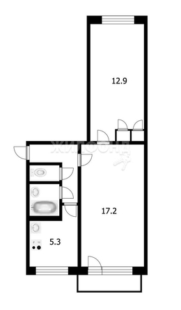 
   Продам 2-комнатную, 43.2 м², Учебная ул, 3/2

. Фото 21.