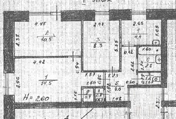 
   Продам 3-комнатную, 47.7 м², Нефтяников ул, 4

. Фото 6.